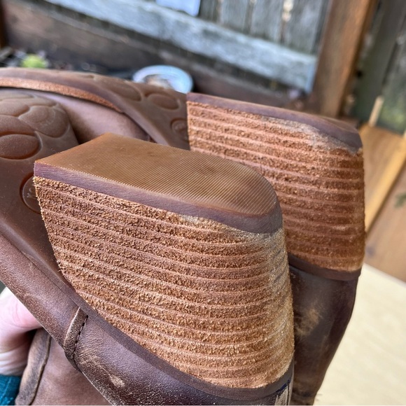Kork-Ease Cherna Back Tie Stacked Heel Boot In Brown Leather Sz 8.5 - Picture 13 of 16